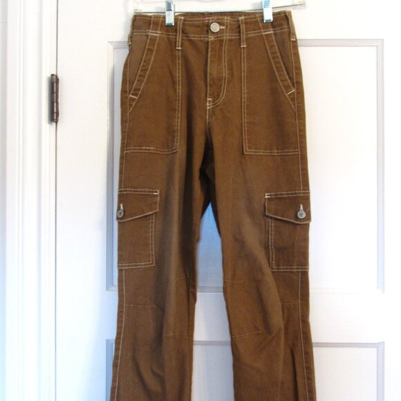 Dickies  Cargo Pants, Medium Brown, Size 0, Size 24 - Picture 1 of 6